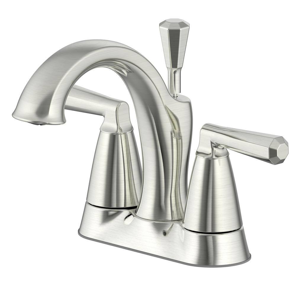 Delta Portwood 4 in. Centerset 2-Handle Bathroom Faucet in SpotShield Brushed  Nickel 25770LF-SP - The Home Depot