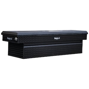 18 in. x 20 in. x 71 in. Black Diamond Tread Aluminum Crossover Truck Tool Box