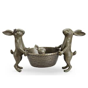 Rabbit Family Metal Plant Stand