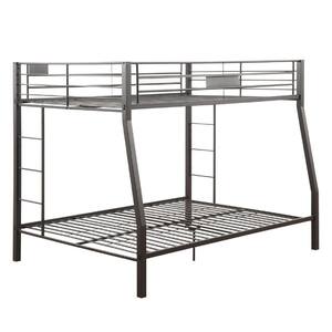 Furniture of America Albin Black Full Over Queen Metal Bunk Bed IDF ...