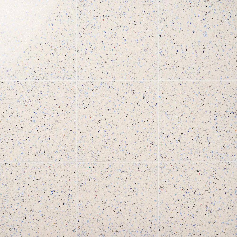Raleigh Glass Creme Nautical Blue 16.14 in. x 16.14 in. Polished Terrazzo Floor and Wall Tile (3.61 Sq. Ft. / Case) price history on PriceWatchPro