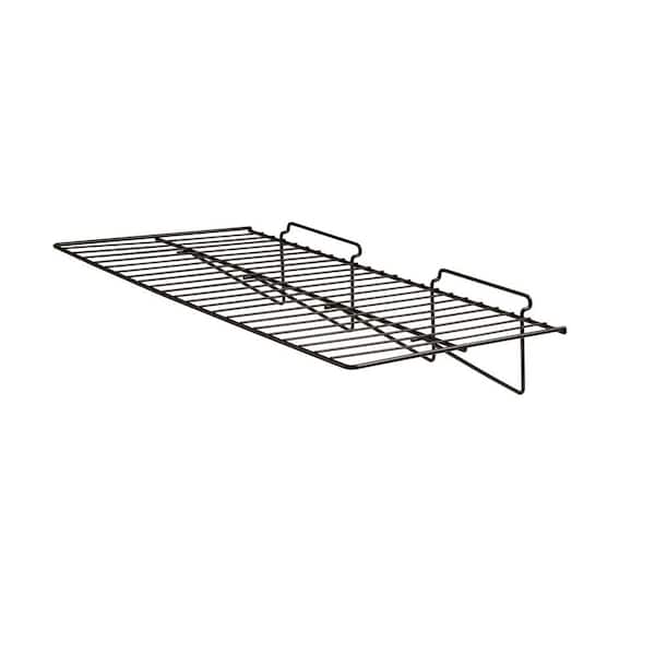 Econoco 24 in. W x 12 in. D Black Straight Wire Shelf (Pack of 6)