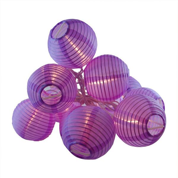 Unbranded Nylon Lantern String Lights in Purple