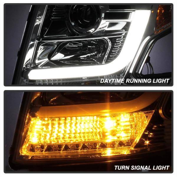 Chevy Tahoe / Suburban 2015 -2016 Projector Headlights - DRL LED - Chrome