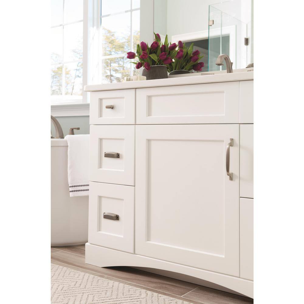 Satin Nickel Brushed Cabinet Drawer Pull with Mounting Hardware
