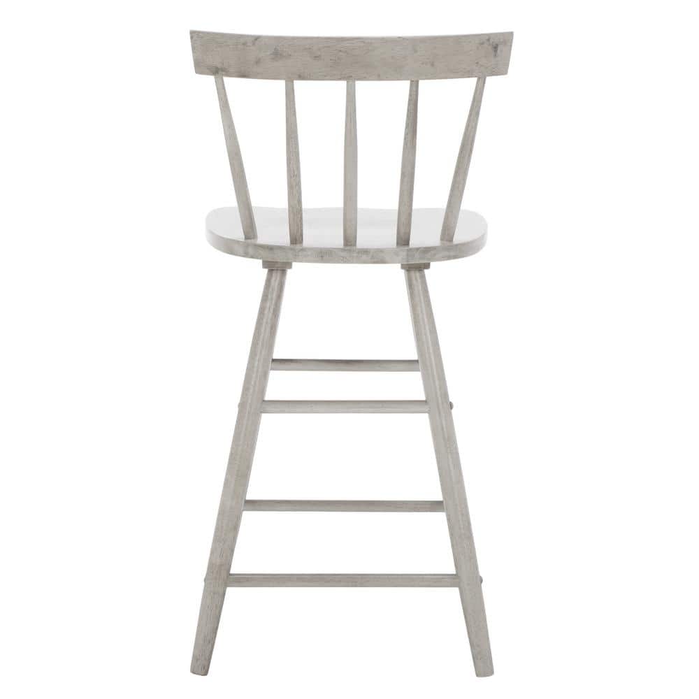 Tally Gray Wood Windsor Counter Stool