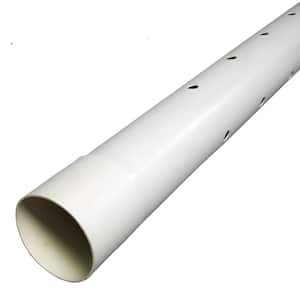 4 in. x 10 ft. PVC 2729 Perforated Pipe