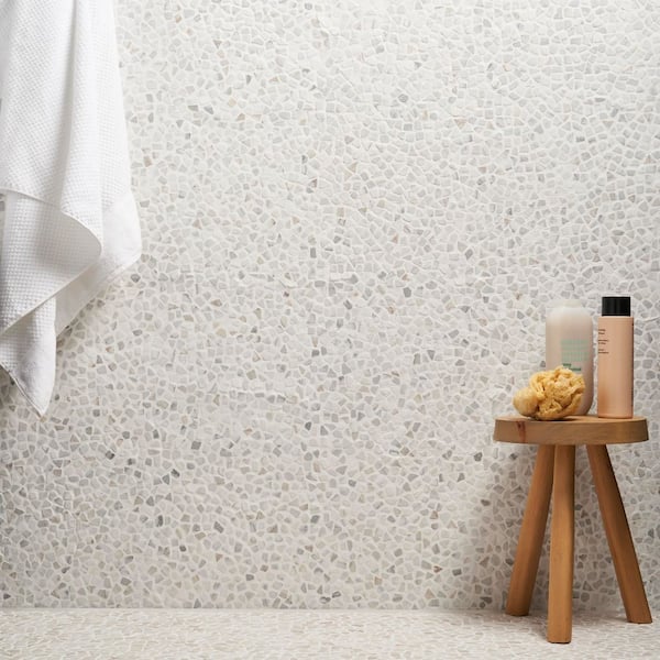 Countryside Calacatta Gold 11.81 in. x 11.81 in. Natural Marble Mosaic Floor and Wall Tile (0.96 sq. ft./Each)