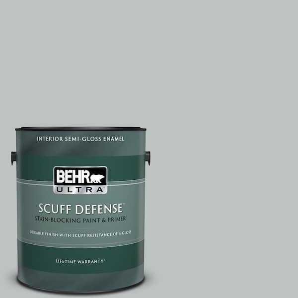 BEHR ULTRA 1 gal. #PPF-26 Polished Rock Extra Durable Semi-Gloss Enamel Interior Paint & Primer