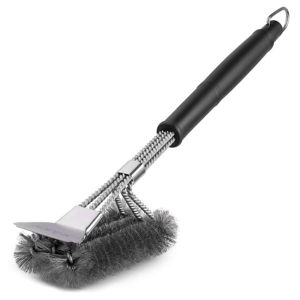 Zulay Kitchen 18 in. Heat Boss Grill Brush and Scraper