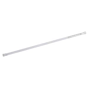 36 in. - 63 in. Steel Adjustable Shower Curtain Rod in White