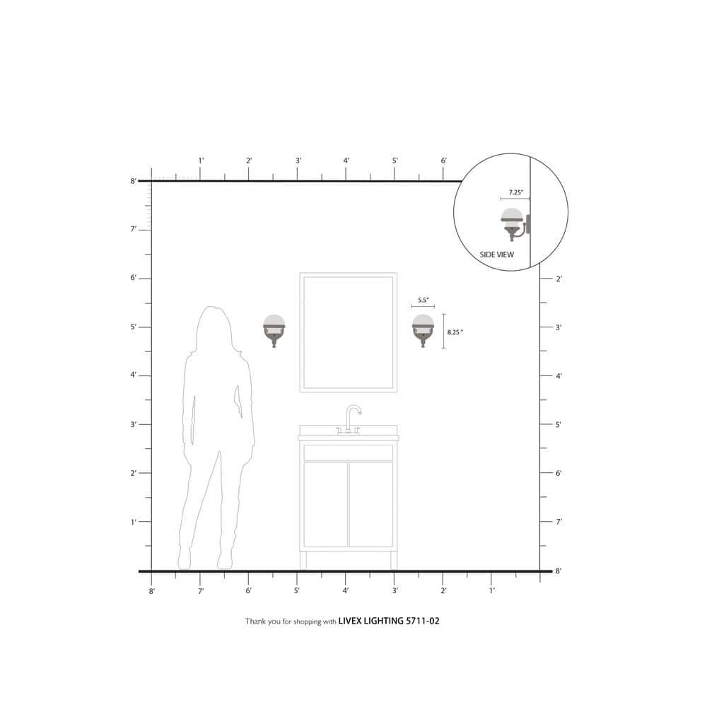 Oldwick Polished Brass 1-Light Sconce with Satin Opal White Glass