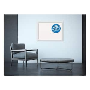 Blanco White Wood 32 in. x 24 in. Framed White Cork Memo Board