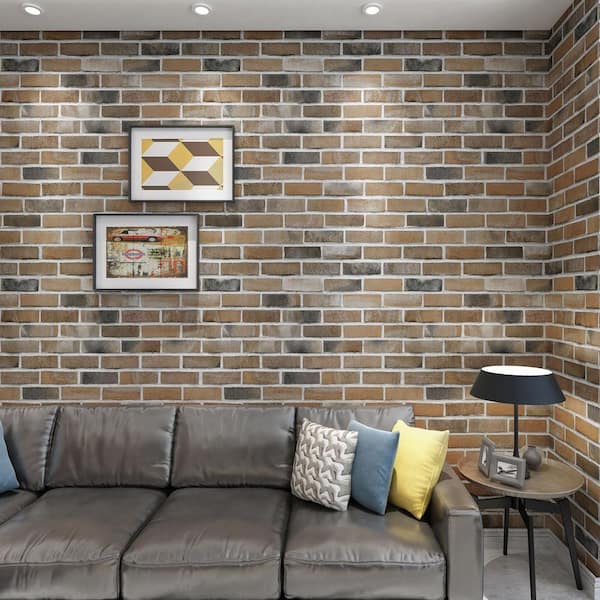Art3d 30 Pcs Peel and Stick 3D Brick Wallpaper in White, Faux Foam Brick  Wall Panels for Bedroom, Living Room(43.5Sq.Ft/Pack) A06hd005WT - The Home  Depot