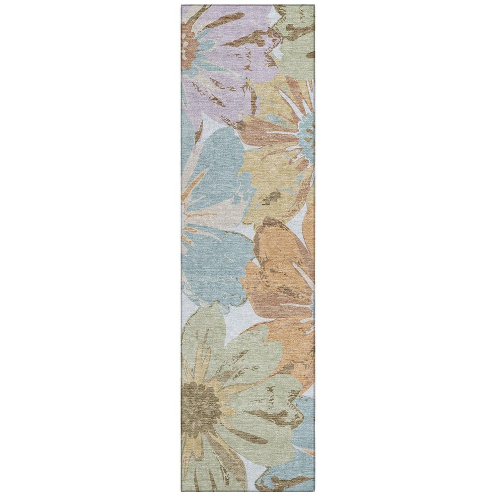 Chantille Machine Washable Indoor/Outdoor Abstract ACN2971 Spa 2 ft. x 7 ft. Runner Rug price history on PriceWatchPro