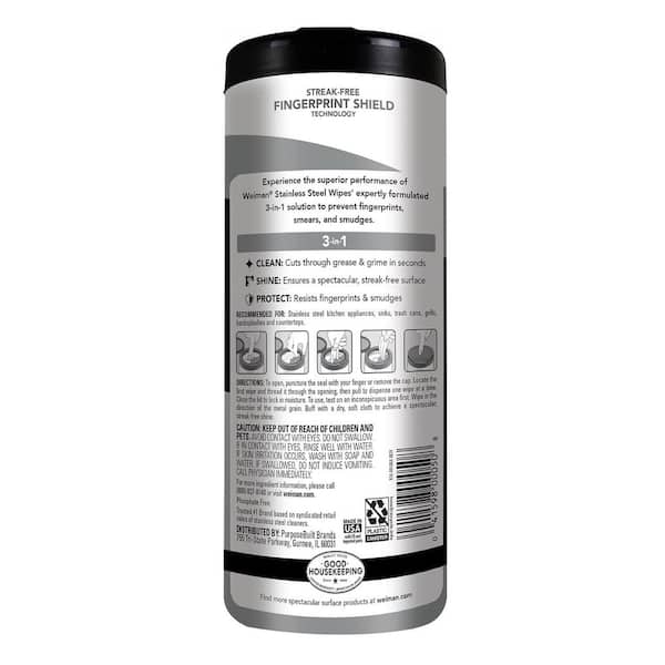 12 oz. Stainless Steel Cleaner Wipes