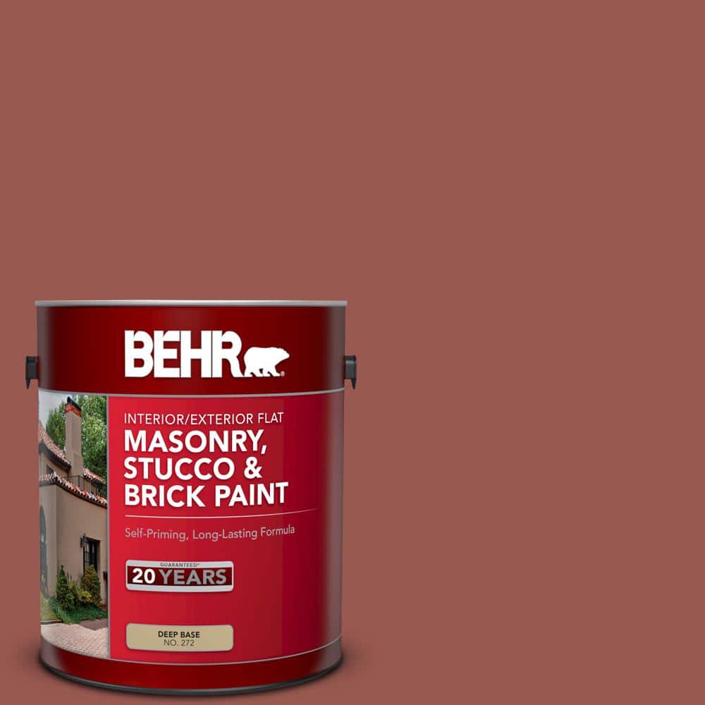 1 gal. #S160-6 Red Potato Flat Interior/Exterior Masonry, Stucco and Brick 