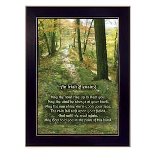 Irish Blessing by Unknown 1 Piece Framed Graphic Print Typography Art Print 14 in. x 10 in. .