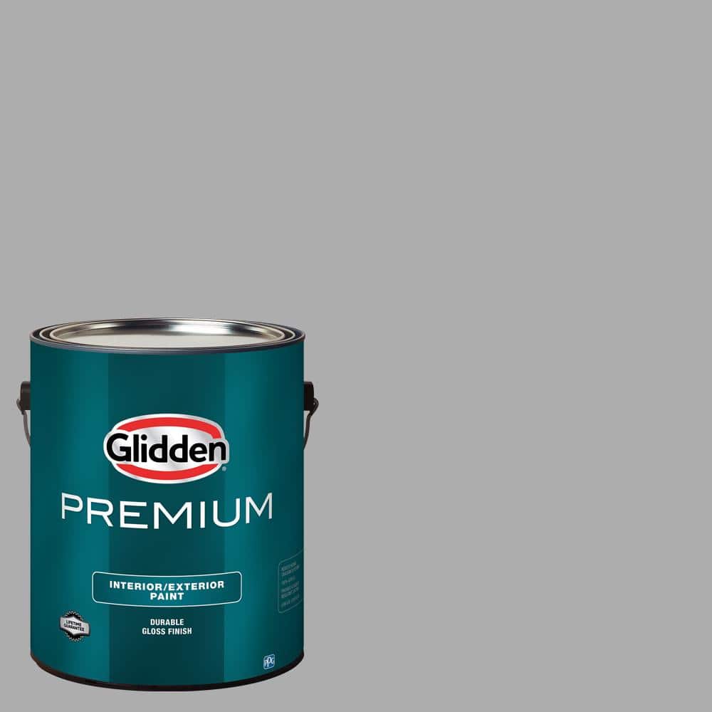 Glidden Premium 1 gal. Flagstone PPG1001-4 High Gloss Interior/Exterior ...