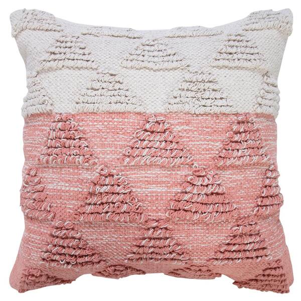 Pink textured best sale throw pillows