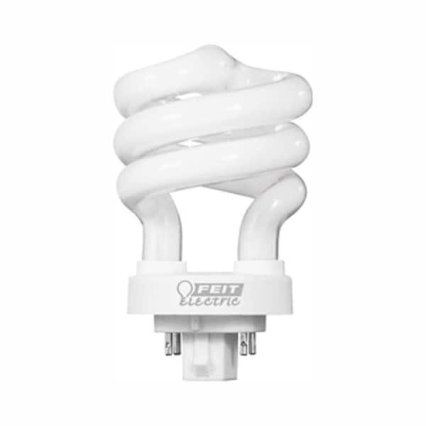 Feit Electric 13-Watt Equivalent CFLNI Spiral 4-Pin G24Q-1 Base Soft White (2700K) Compact Fluorescent CFL Light Bulb (50-Pack)
