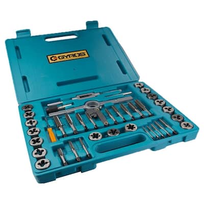 High Speed Metric Size Steel Tap and Die Set (40-Piece)