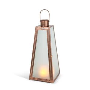 20.9 in. Copper FireGlow Lantern