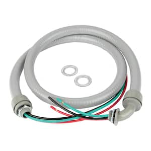 1/2 in. x 4 ft. 10/3 Non-Metallic Flexible PVC Conduit A/C Whip Cable