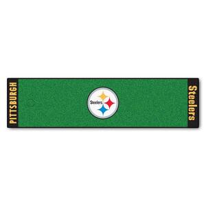 NFL Pittsburgh Steelers 1 ft. 6 in. x 6 ft. Indoor 1-Hole Golf Practice Putting Green