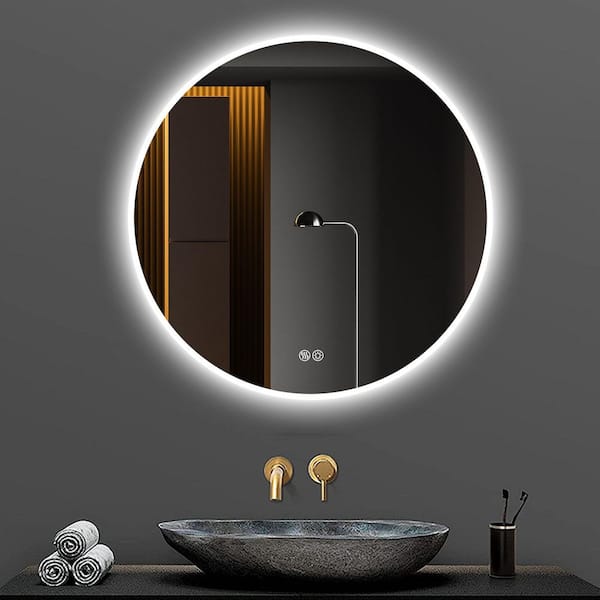 32 x 32 LED Vanity Light Mirror with Anti-Fog, Shatter-Proof for Bathroom