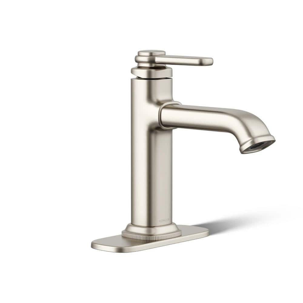 Numista Single-Handle Single Hole Bathroom Faucet in Vibrant Brushed Nickel