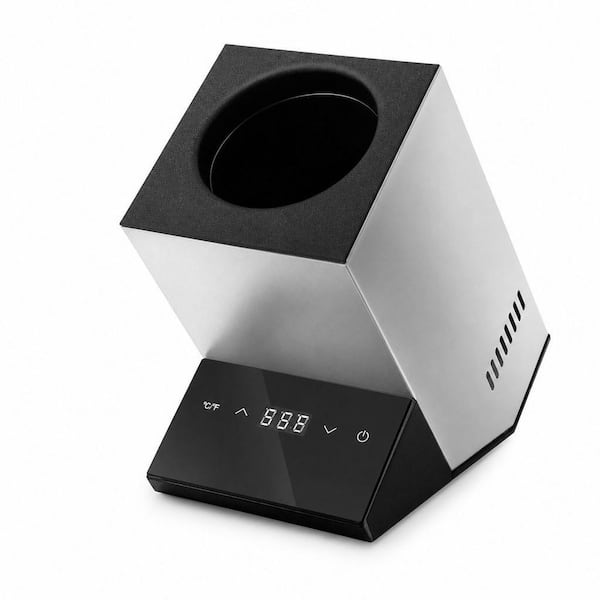 1 Bottle White Electric Wine Cooler Bucket for 750 ml Vino or Some Champagne, Single Bottle Chiller for Poolside Party