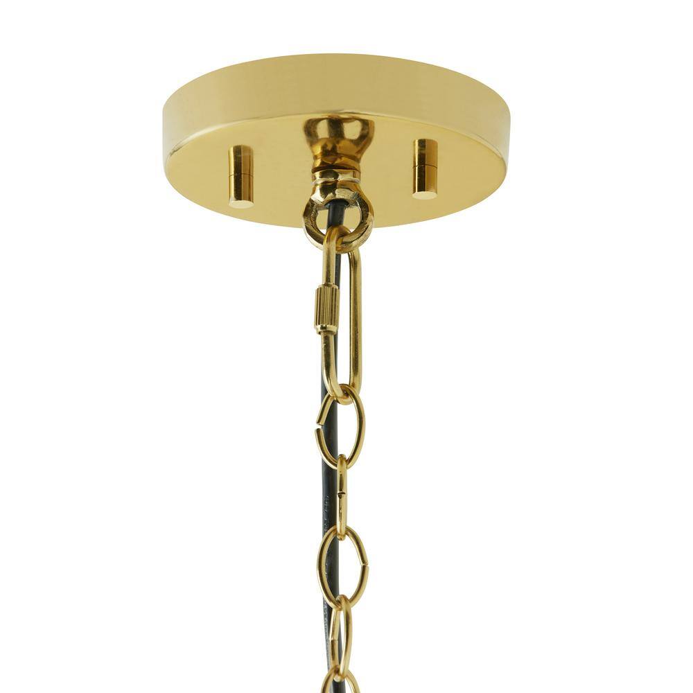 Gold and Cream Ombre Mercury Glass Bell Pendant Light