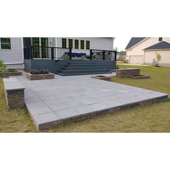 Patio-on-a-Pallet 12 in. x 12 in. Concrete Traditional Gray Yorkstone Paver (100-Pieces) Patio-on-a-Pallet 12 in. x 12 in. Concrete Traditional Gray Yorkstone Paver (100-Pieces)
