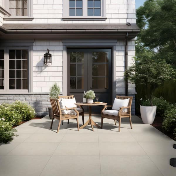 MSI Livingstyle Pearl 2 cm. x 24 in. x 24 in. Matte Porcelain Stone Look Paver (8 sq. ft./Case)