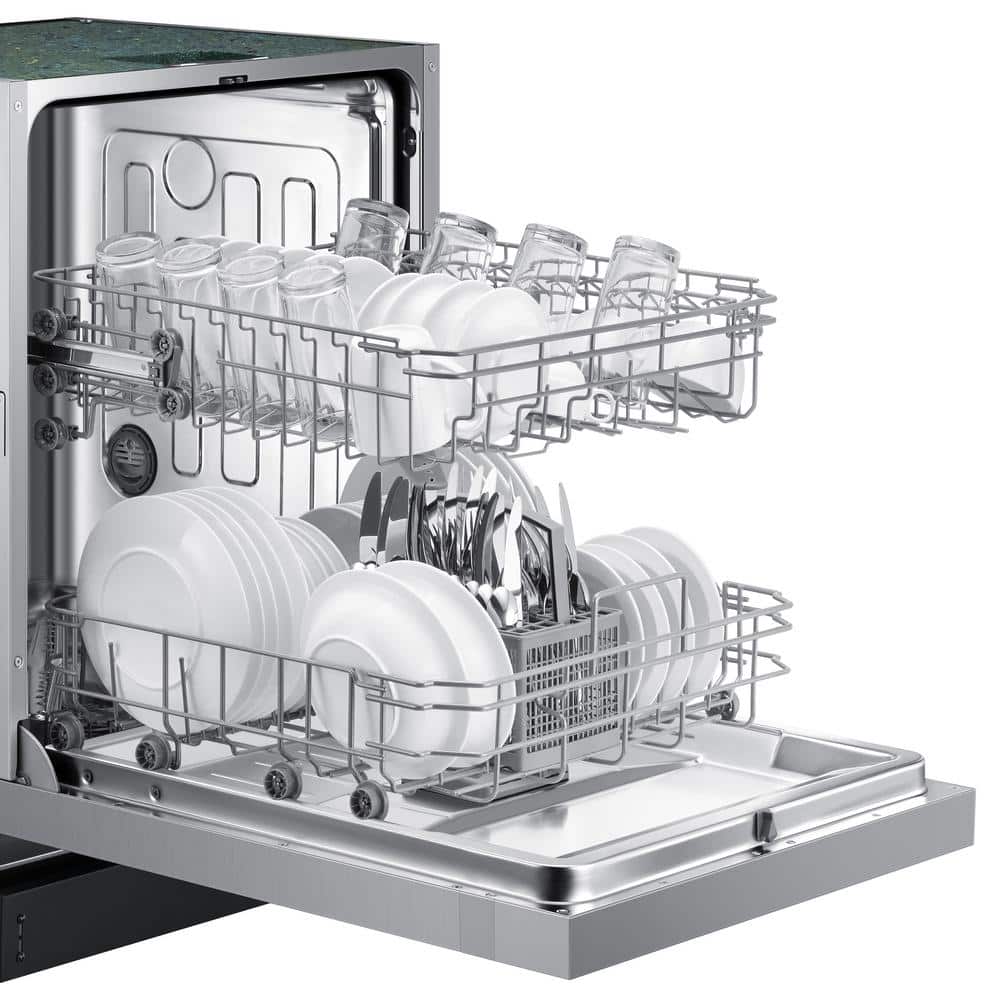 24" Stainless Steel Built-In Dishwasher with Front Control