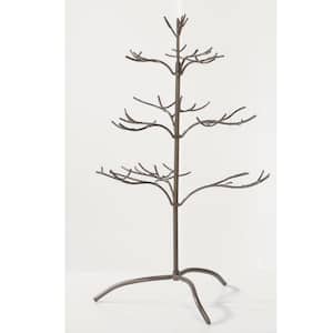 25 in. Bronze Metal Ornament Tree with Hanging Branches