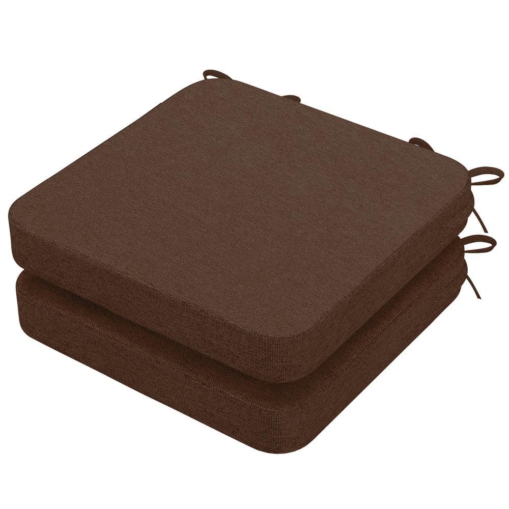 16 x 16 x 2 Square Indoor Chair Cushions with Removable Cover for Ki