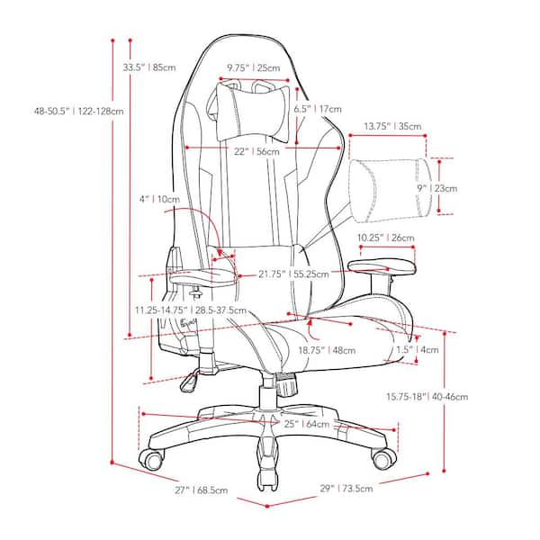 Latitude Run® Gaming Chair & Reviews