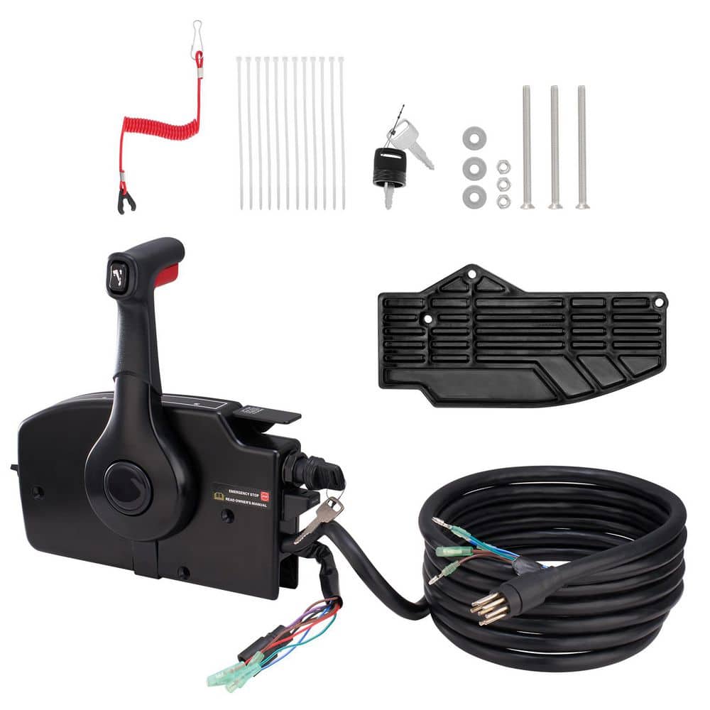 Boat Throttle Control, 881170A15 Side-Mounted Outboard Remote Control Box for Mercury PT 2-Stroke, 16.3 ft. Harness price history on PriceWatchPro