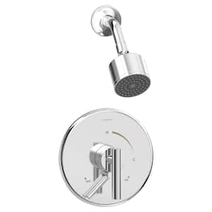 Dia Single Handle Wall-Mounted Shower Trim Kit with Volume Control in Polished Chrome - 1.5 GPM (Valve not Included)