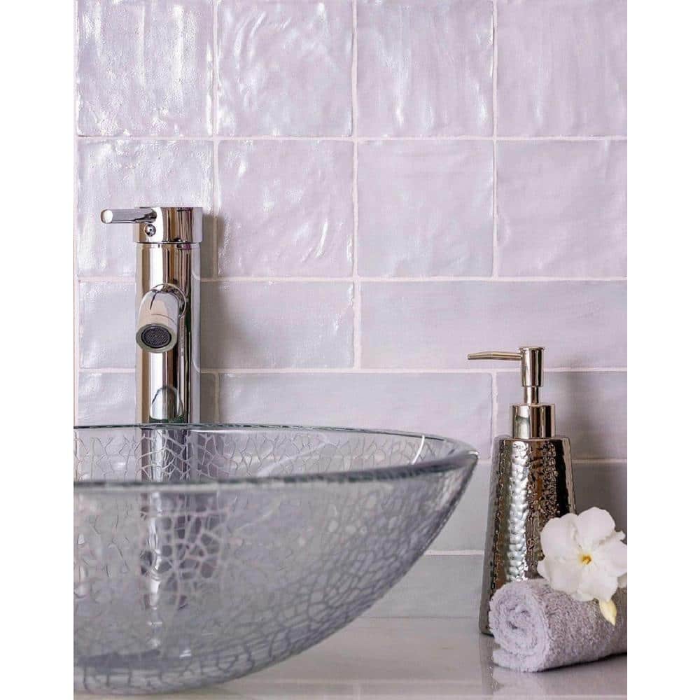 Gray 4x4 Ceramic Mosaic Wall Tile with Matte Glossy Finish