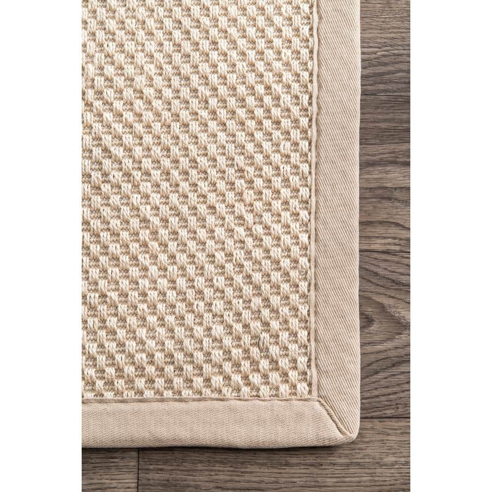 Elaine Chino 10' x 14' Handmade Wool-Cotton Blend Area Rug