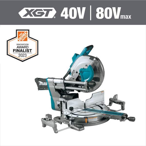 Makita 40V max XGT Brushless Cordless 12 in. Dual-Bevel Sliding Compound Miter Saw, AWS Capable (Tool Only)