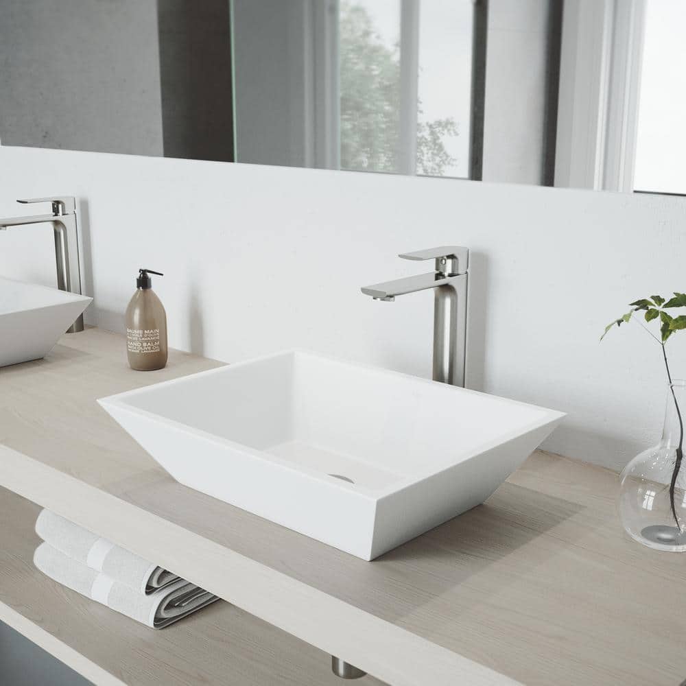 Norfolk 11" Nickel Single Handle Vessel Sink Faucet