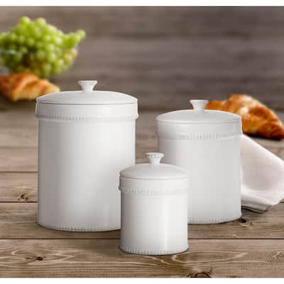 White Kitchen Canisters Food Storage The Home Depot