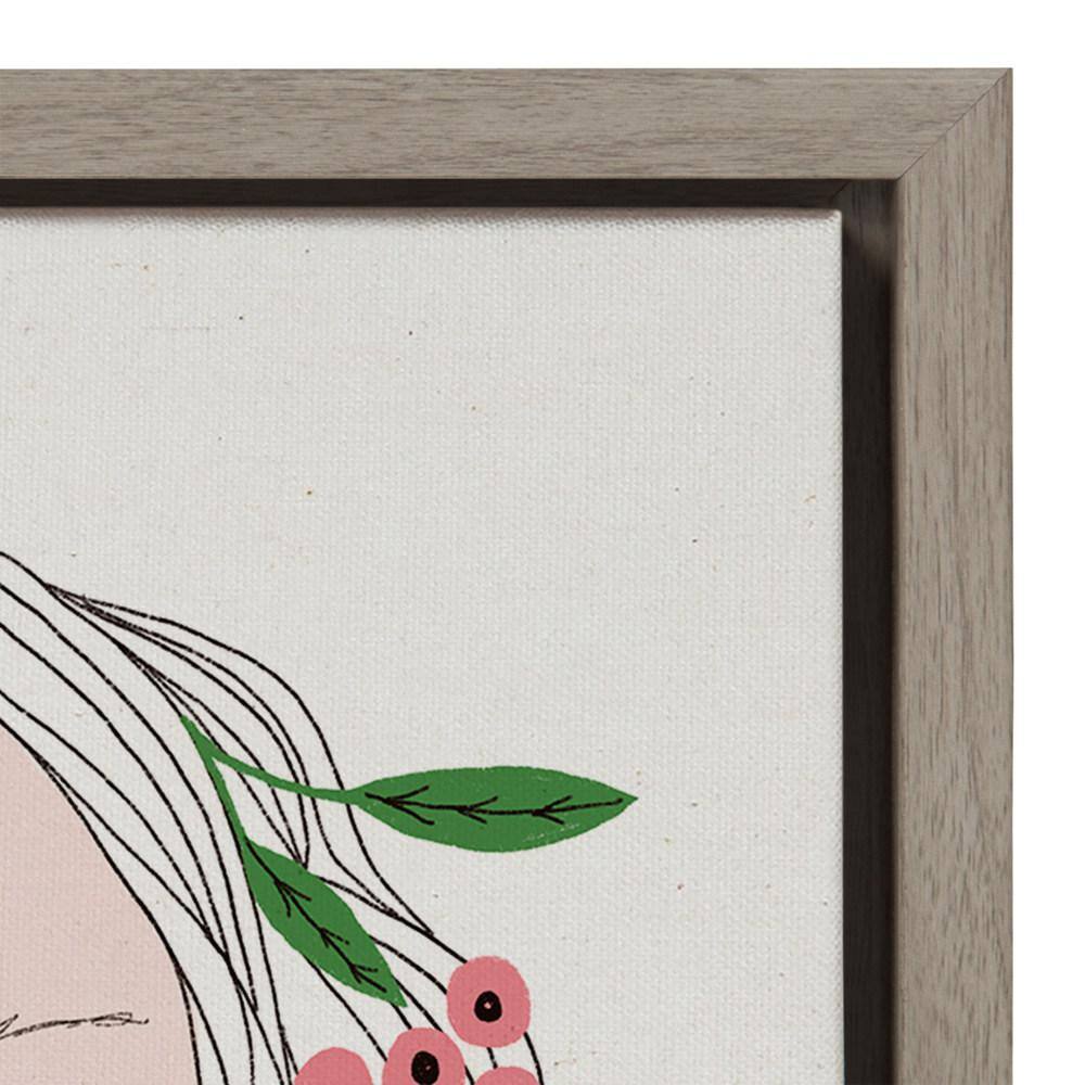 Mother Nature Floral Canvas Wall Art for Nursery