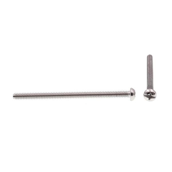 Prime-Line 9004861 Machine Screw Pack of 15 10-24 X 3 in Grade 18-8 Stainless Steel Slotted//Phillips Combo Round Head