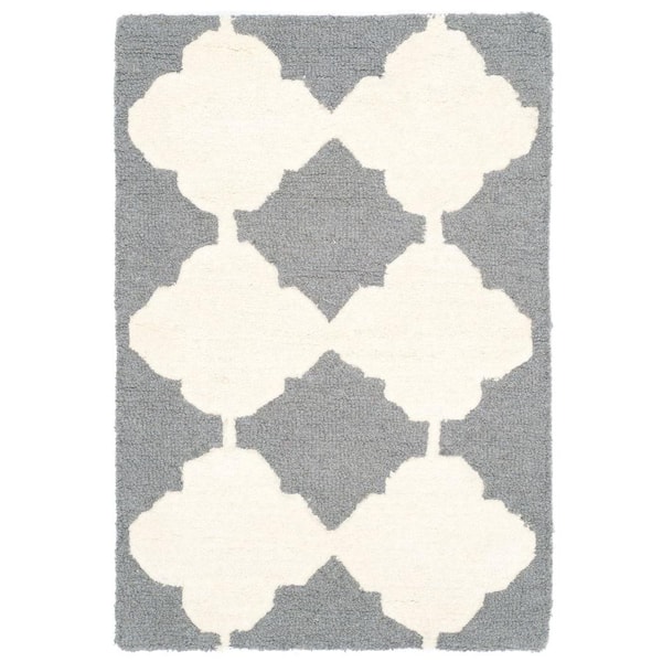 SAFAVIEH Cambridge Dark Gray/Ivory 2 ft. x 3 ft. Area Rug