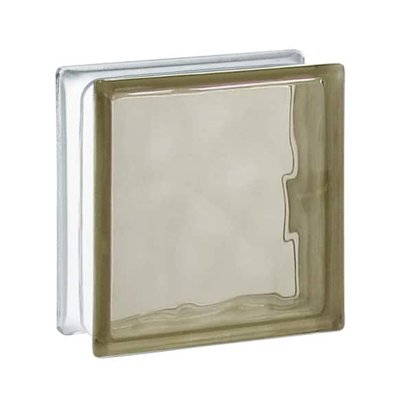 Clearly Secure 3 in. Thick Series 6 x 6 x 3 in. (10-Pack) Bronze Wave Pattern Glass Block (Actual 5.75 x 5.75 x 3.12 in.)